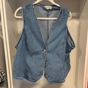 Eloquii Light Blue Denim Vest